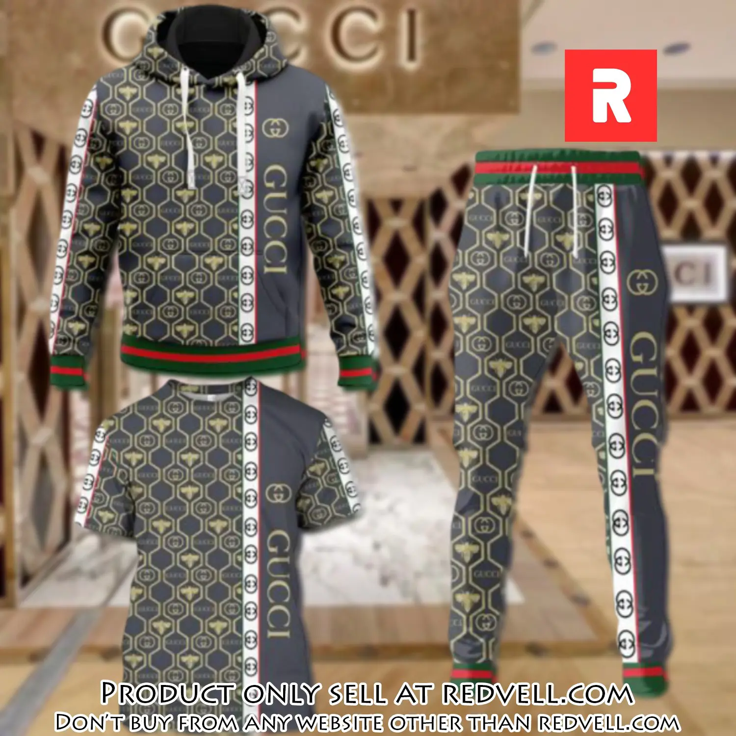 Gucci luxury brand combo tshirt hoodie long pants set trending 24 outfit sport lcs1034 rv4453034